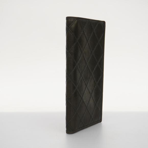 Chanel Long Bill Purse Bicolore Lambskin Black - Picture 2 of 9